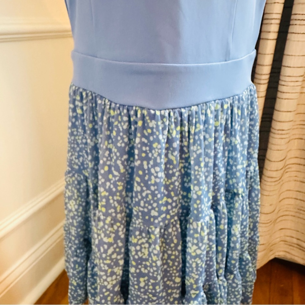 Abercrombie Kids YPB Periwinkle Blue Mesh Mini Dress w Shorts Sz. 11/12 - Picture 6 of 14